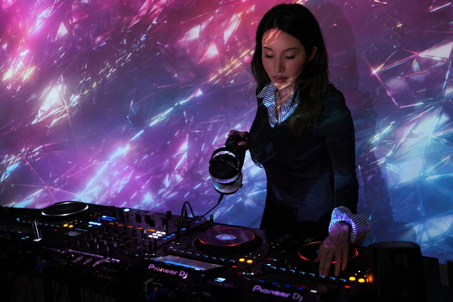 MINOEVE mixing on Pioneer CDJ-3000 decks